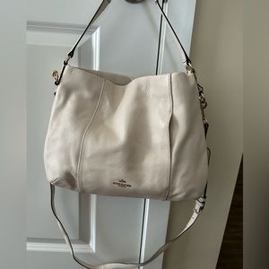 White Leather Coach Purse